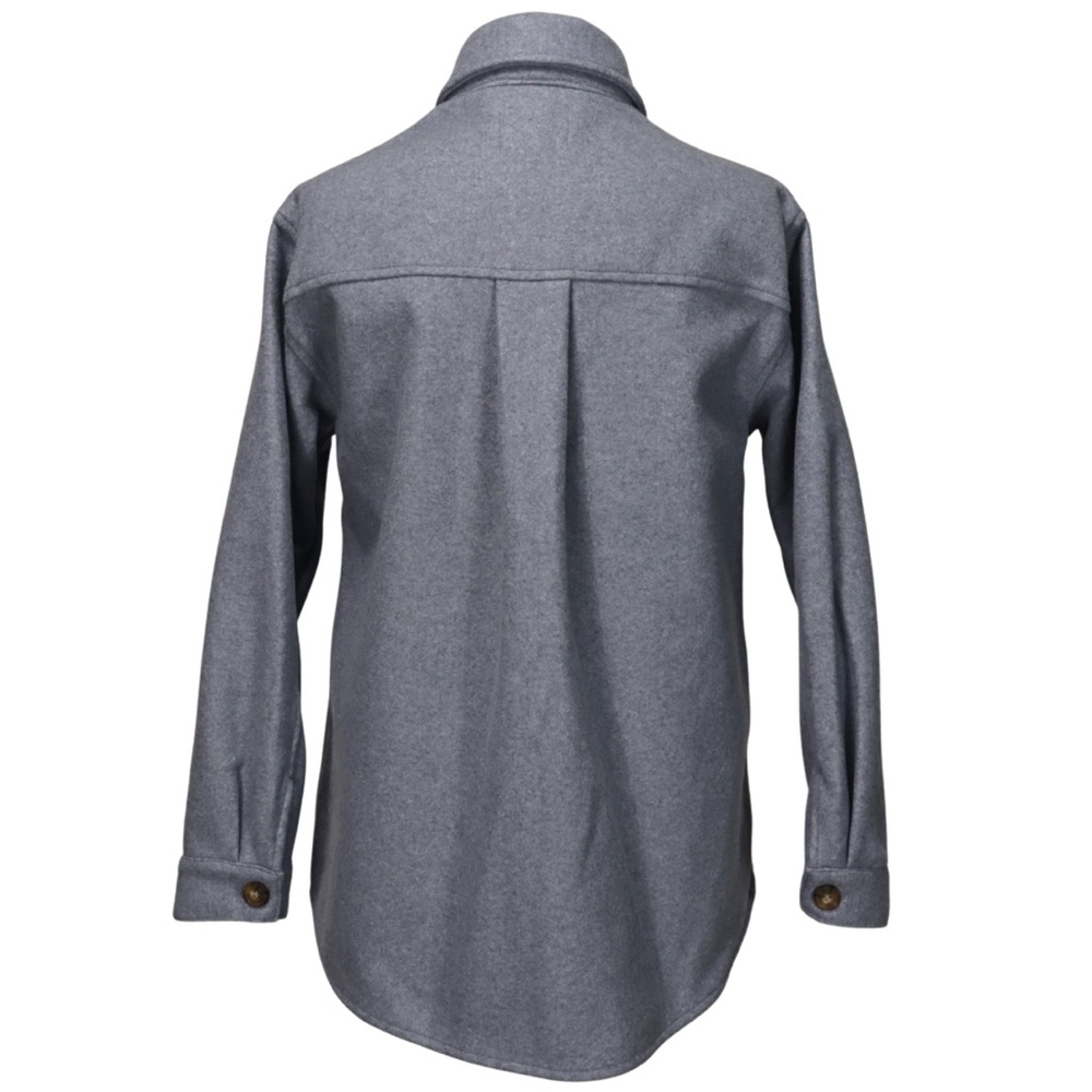 Love Tree Button-Up Shacket Wool-Like Texture Win… - image 4